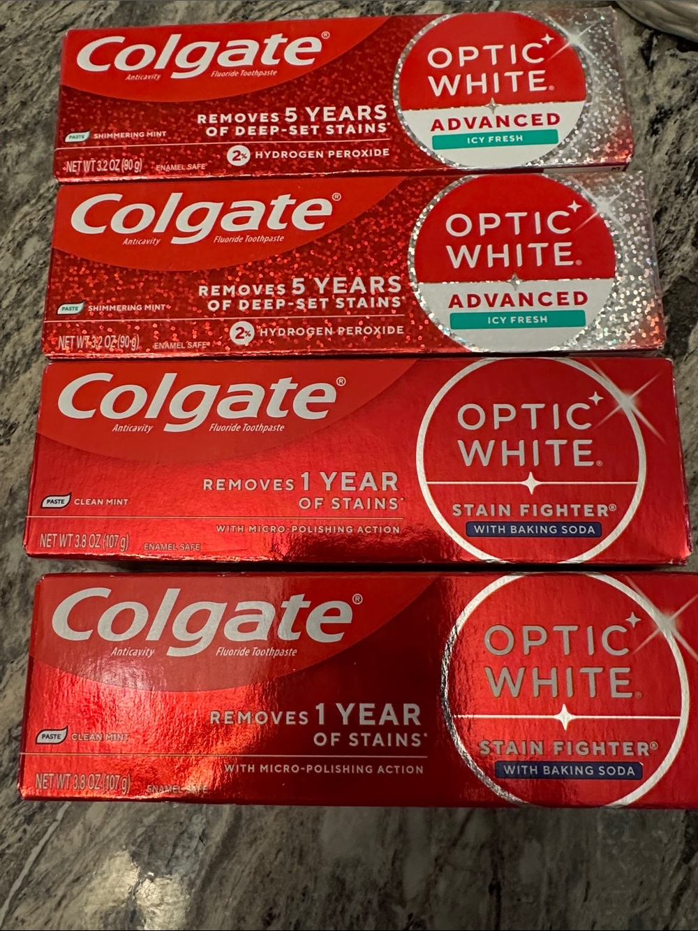 Colgate Optic White Toothpaste - Red Packaging